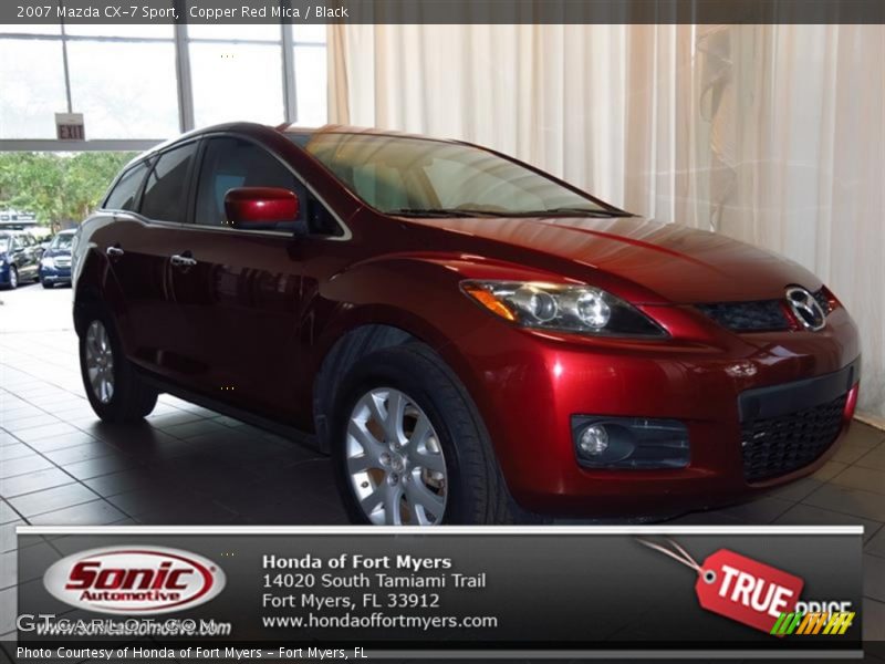 Copper Red Mica / Black 2007 Mazda CX-7 Sport