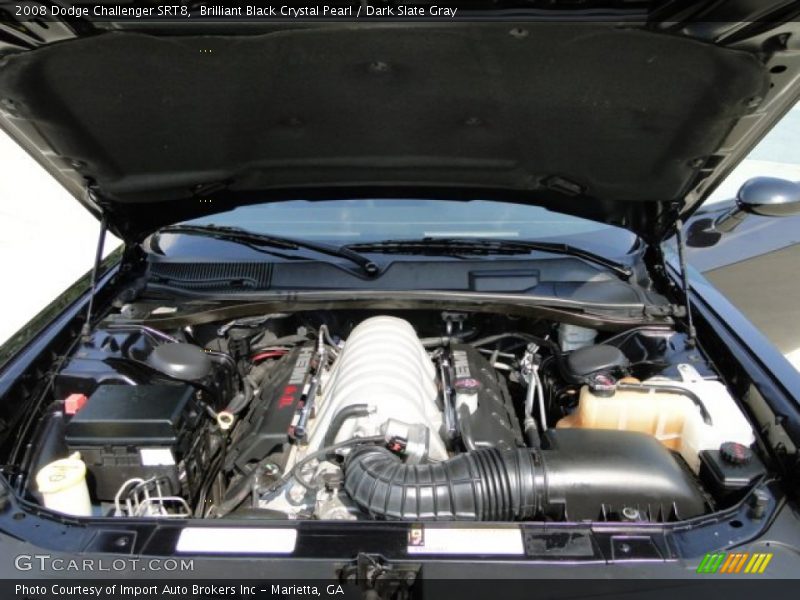 Brilliant Black Crystal Pearl / Dark Slate Gray 2008 Dodge Challenger SRT8