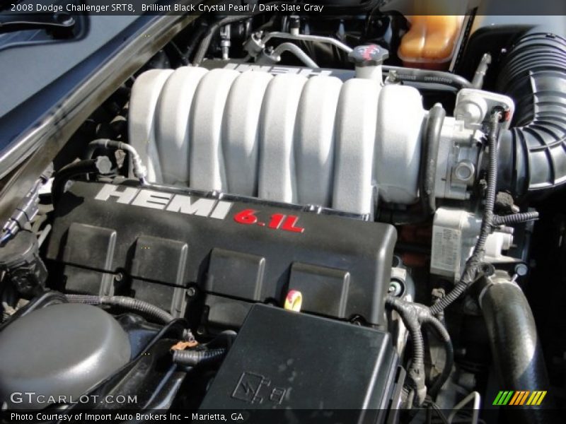 Brilliant Black Crystal Pearl / Dark Slate Gray 2008 Dodge Challenger SRT8