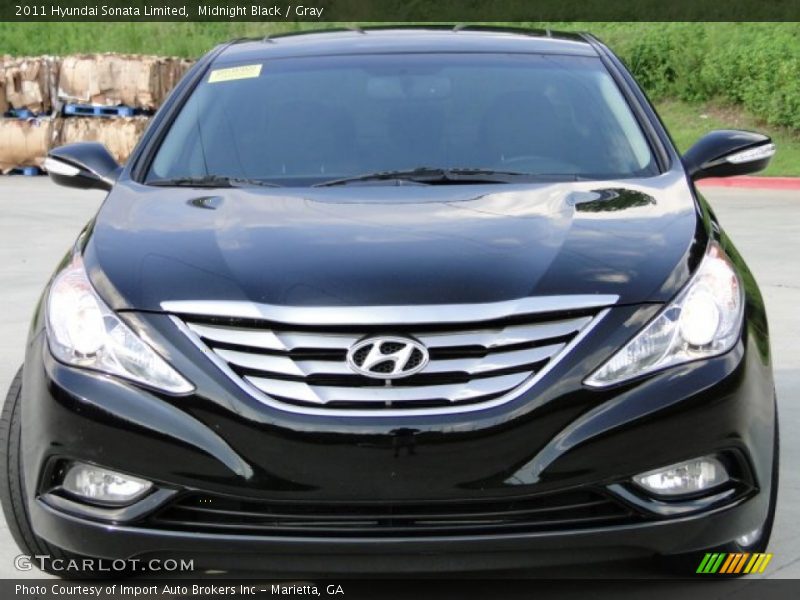 Midnight Black / Gray 2011 Hyundai Sonata Limited