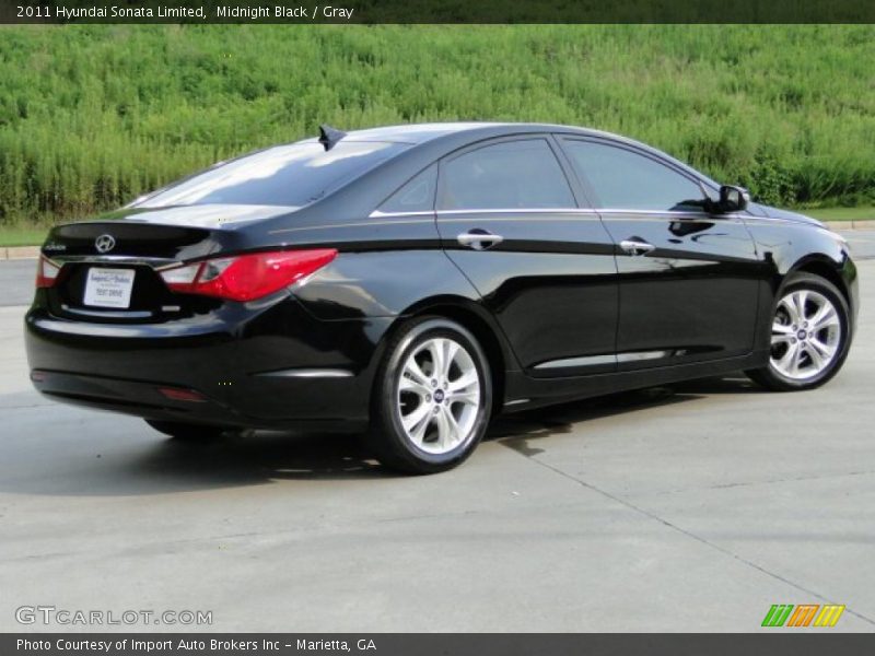 Midnight Black / Gray 2011 Hyundai Sonata Limited