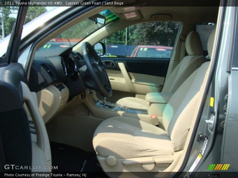 Cypress Green Pearl / Sand Beige 2011 Toyota Highlander V6 4WD