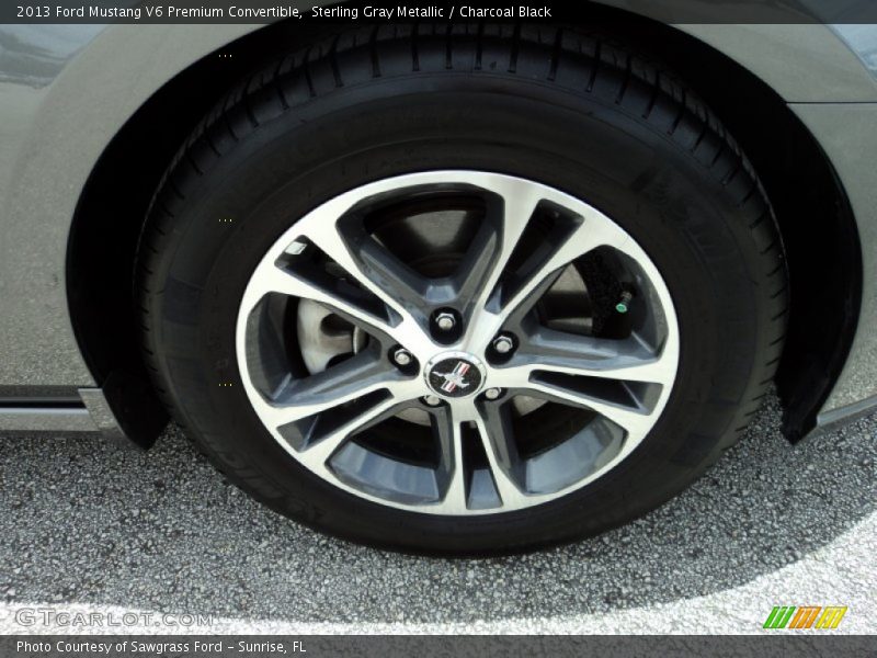 Sterling Gray Metallic / Charcoal Black 2013 Ford Mustang V6 Premium Convertible
