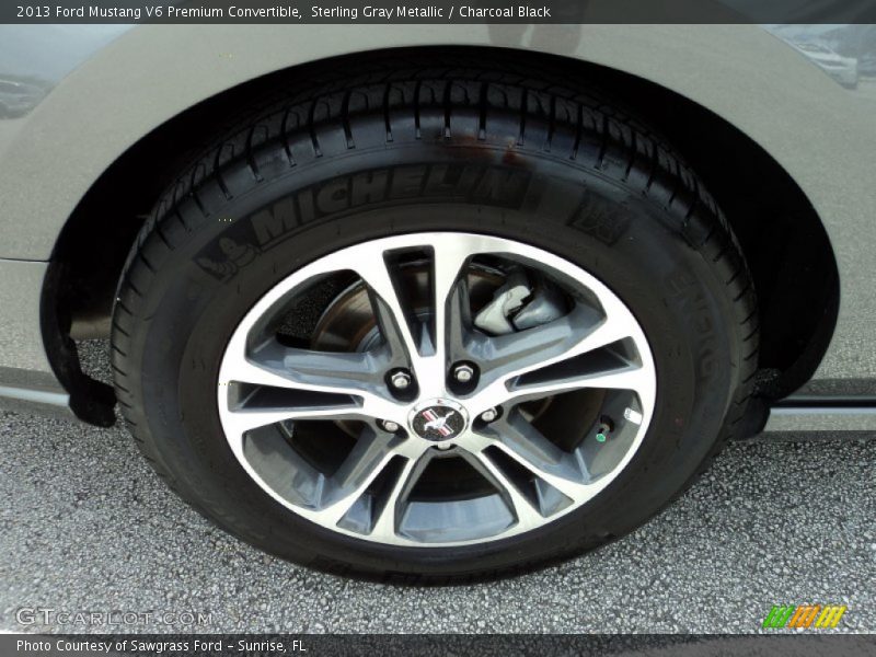 Sterling Gray Metallic / Charcoal Black 2013 Ford Mustang V6 Premium Convertible