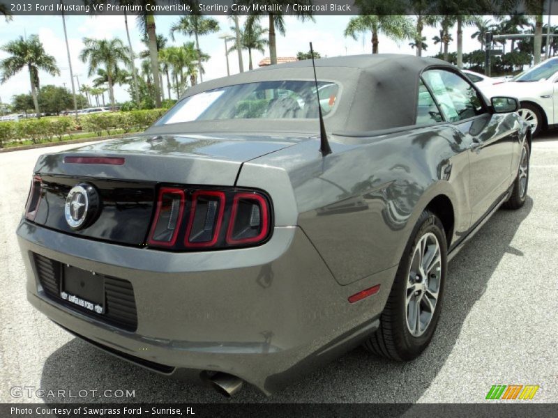 Sterling Gray Metallic / Charcoal Black 2013 Ford Mustang V6 Premium Convertible