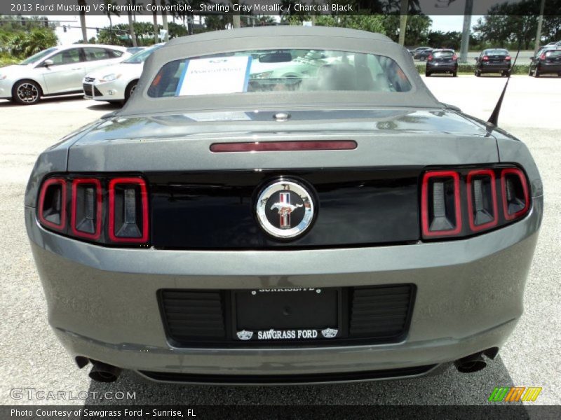 Sterling Gray Metallic / Charcoal Black 2013 Ford Mustang V6 Premium Convertible