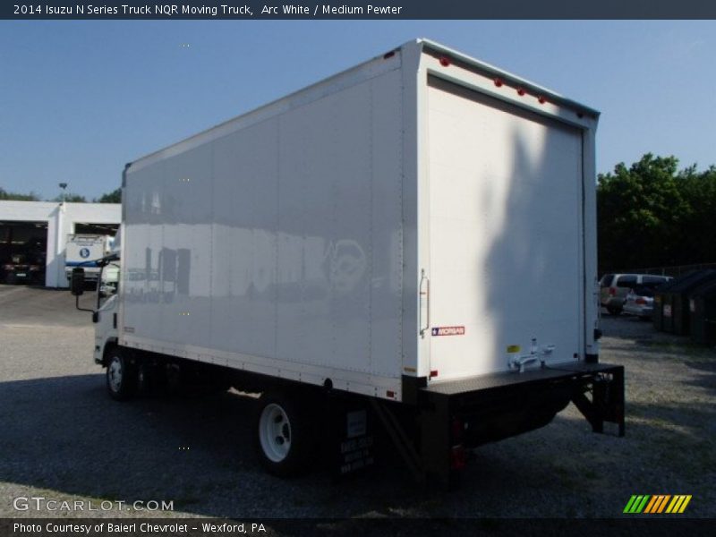 Arc White / Medium Pewter 2014 Isuzu N Series Truck NQR Moving Truck