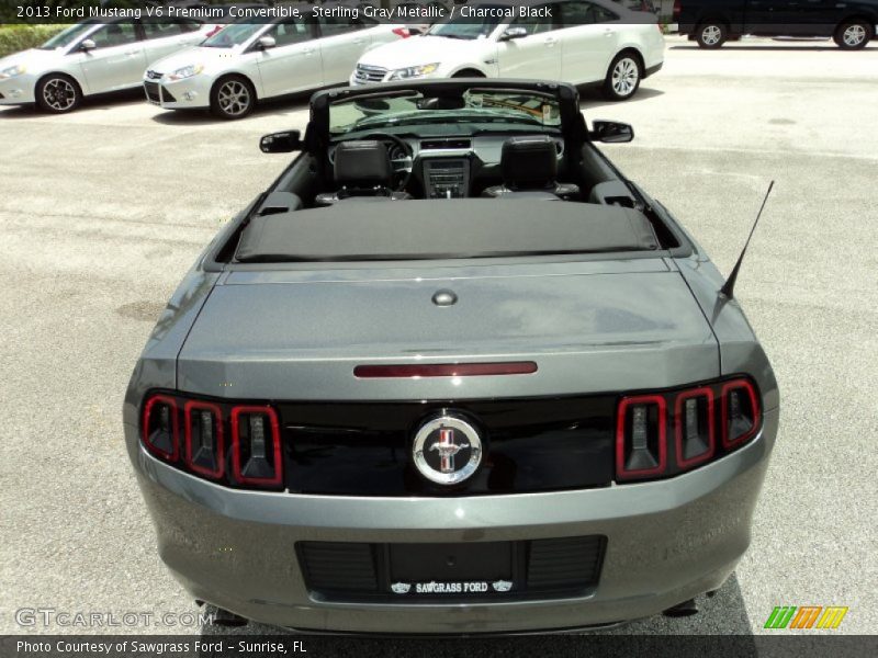 Sterling Gray Metallic / Charcoal Black 2013 Ford Mustang V6 Premium Convertible