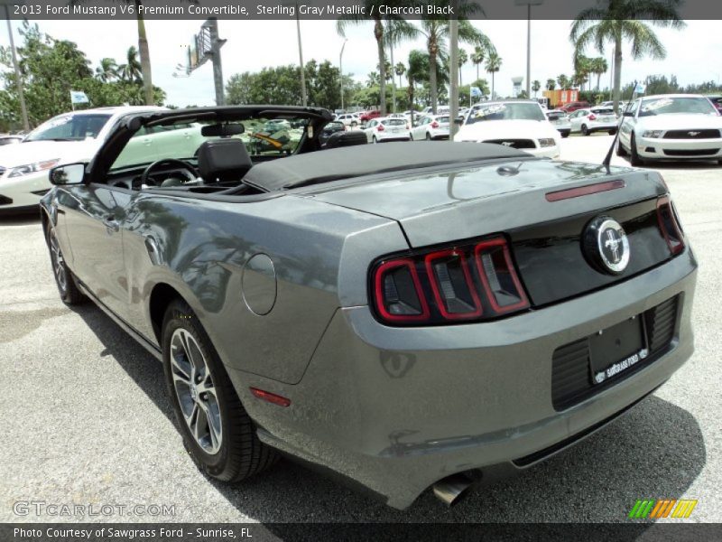 Sterling Gray Metallic / Charcoal Black 2013 Ford Mustang V6 Premium Convertible