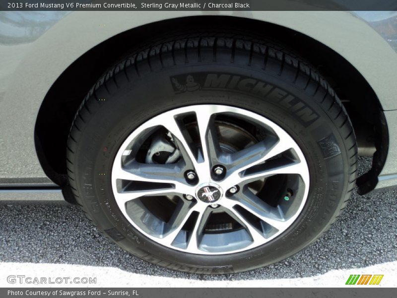 Sterling Gray Metallic / Charcoal Black 2013 Ford Mustang V6 Premium Convertible