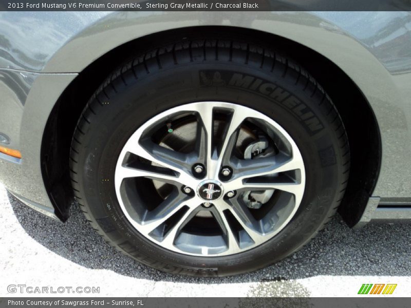Sterling Gray Metallic / Charcoal Black 2013 Ford Mustang V6 Premium Convertible