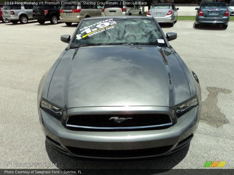 Sterling Gray Metallic / Charcoal Black 2013 Ford Mustang V6 Premium Convertible