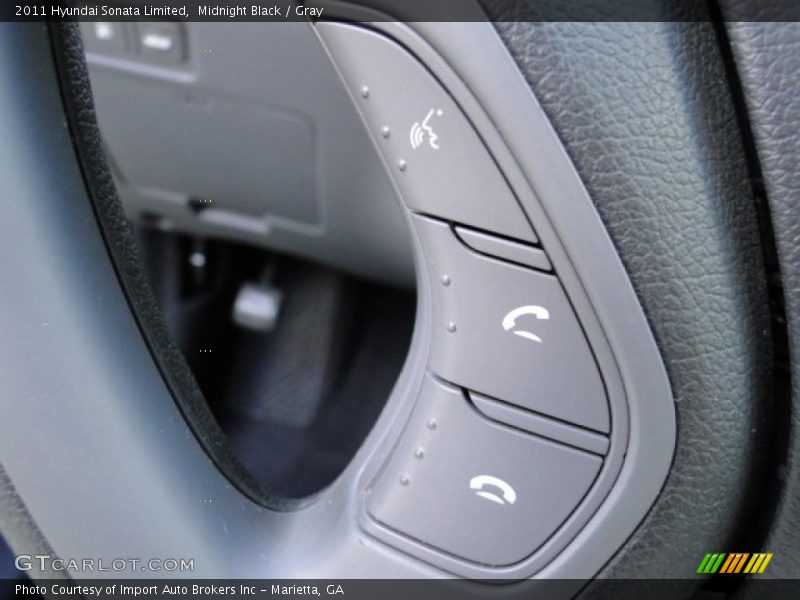 Midnight Black / Gray 2011 Hyundai Sonata Limited