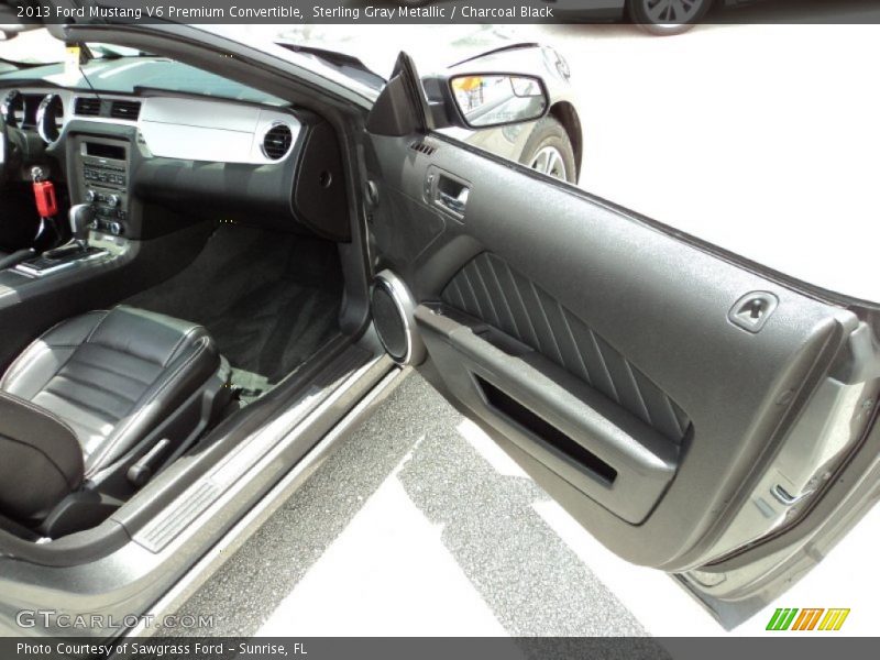 Sterling Gray Metallic / Charcoal Black 2013 Ford Mustang V6 Premium Convertible