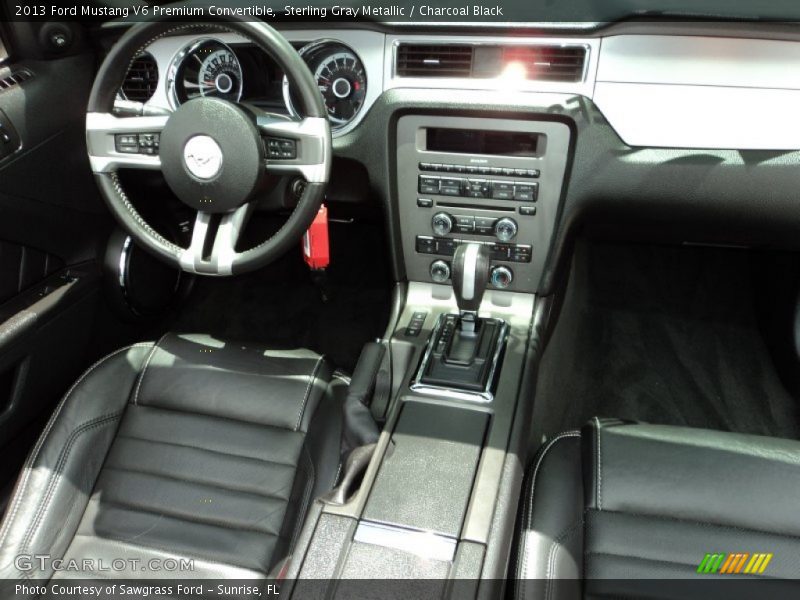 Sterling Gray Metallic / Charcoal Black 2013 Ford Mustang V6 Premium Convertible