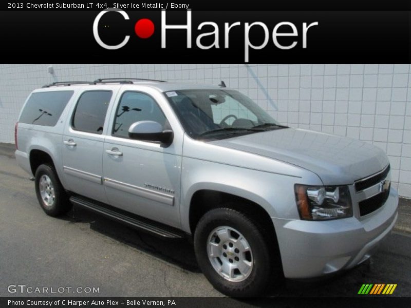 Silver Ice Metallic / Ebony 2013 Chevrolet Suburban LT 4x4