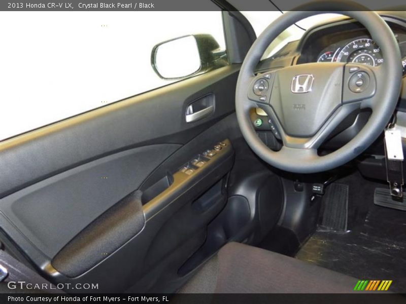 Crystal Black Pearl / Black 2013 Honda CR-V LX