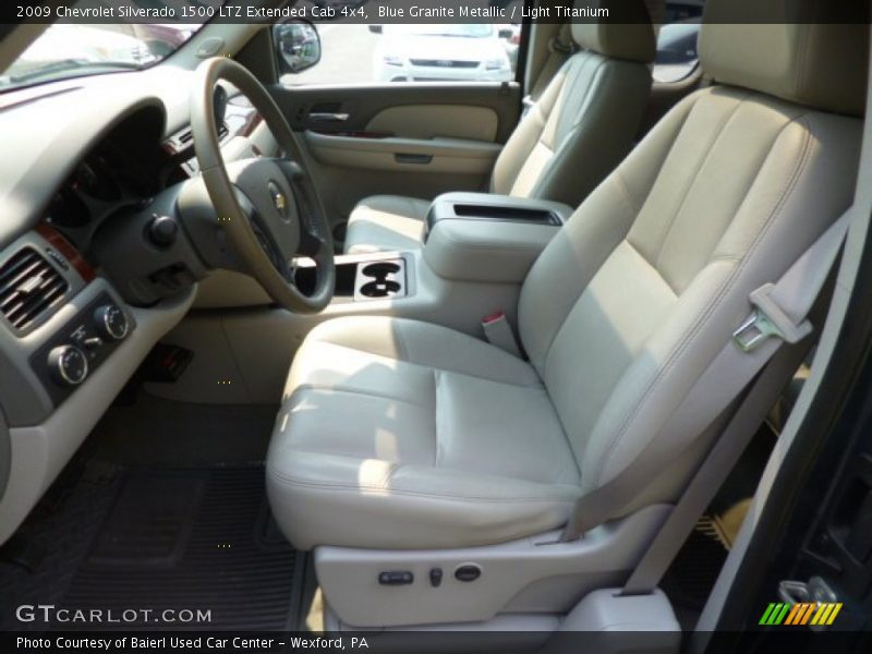 Blue Granite Metallic / Light Titanium 2009 Chevrolet Silverado 1500 LTZ Extended Cab 4x4