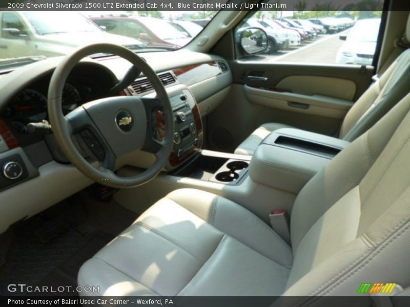 Blue Granite Metallic / Light Titanium 2009 Chevrolet Silverado 1500 LTZ Extended Cab 4x4