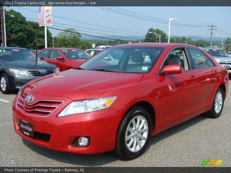 Barcelona Red Metallic / Ash 2011 Toyota Camry XLE