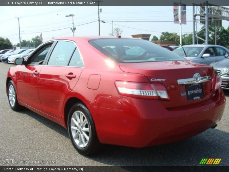 Barcelona Red Metallic / Ash 2011 Toyota Camry XLE