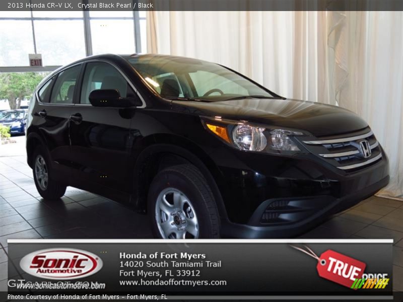 Crystal Black Pearl / Black 2013 Honda CR-V LX