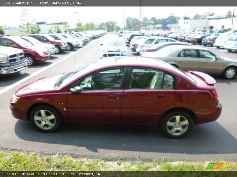 Berry Red / Gray 2006 Saturn ION 3 Sedan