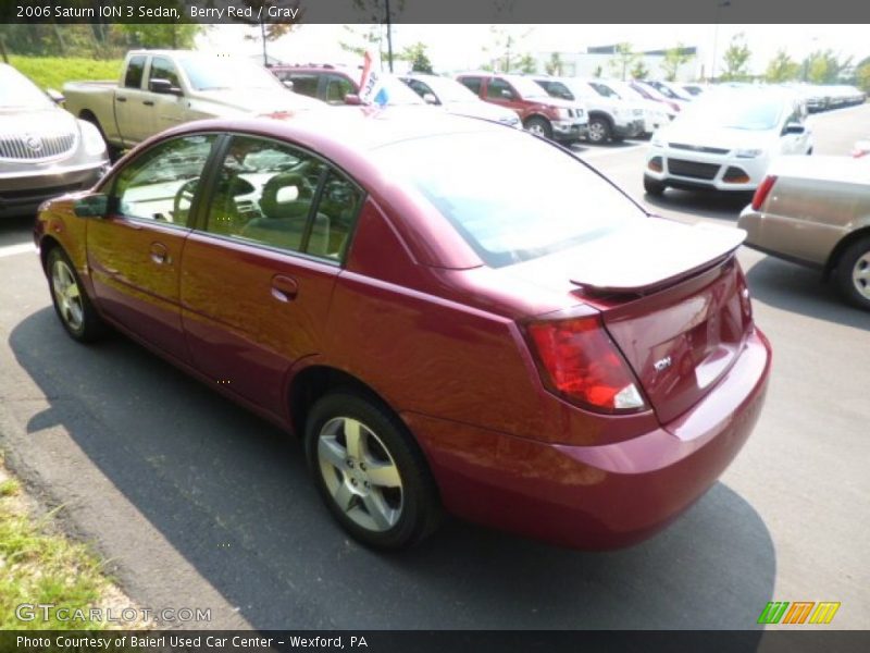 Berry Red / Gray 2006 Saturn ION 3 Sedan