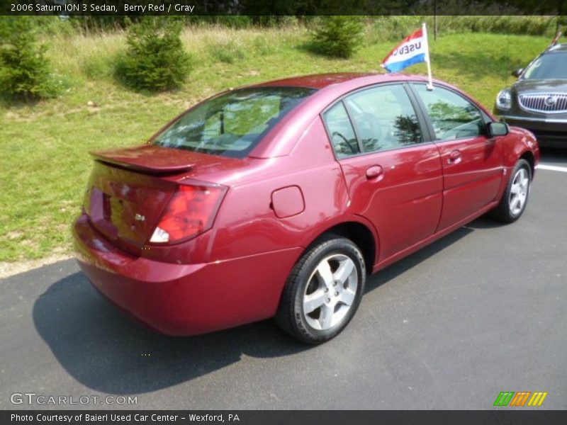  2006 ION 3 Sedan Berry Red