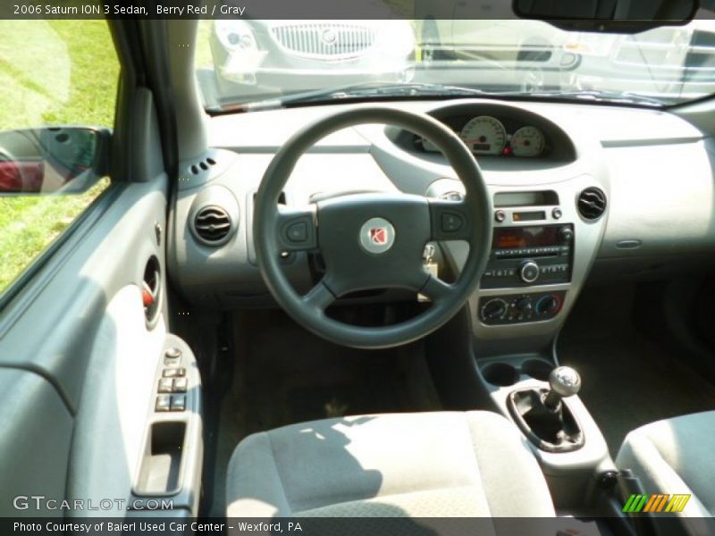 Berry Red / Gray 2006 Saturn ION 3 Sedan