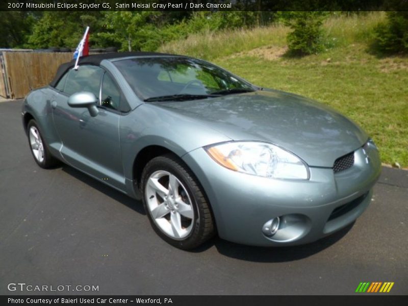 Satin Meisai Gray Pearl / Dark Charcoal 2007 Mitsubishi Eclipse Spyder GS
