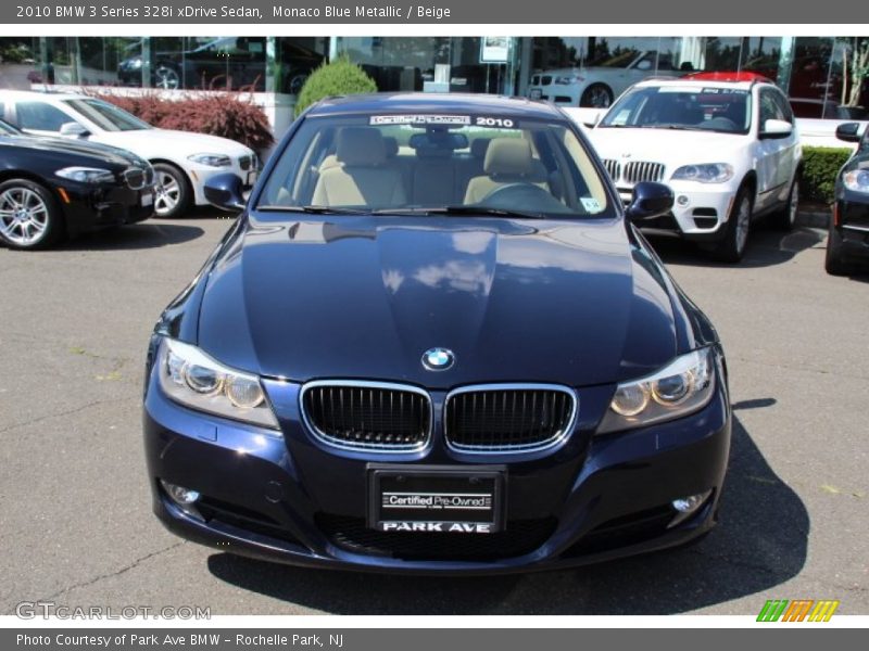 Monaco Blue Metallic / Beige 2010 BMW 3 Series 328i xDrive Sedan