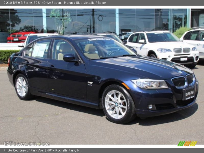 Monaco Blue Metallic / Beige 2010 BMW 3 Series 328i xDrive Sedan