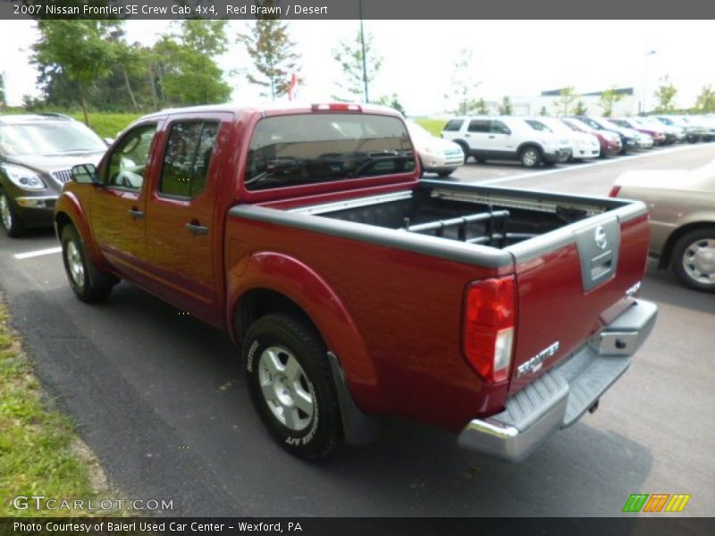 Red Brawn / Desert 2007 Nissan Frontier SE Crew Cab 4x4