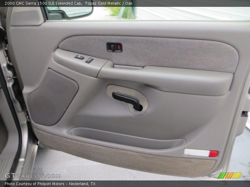 Topaz Gold Metallic / Oak 2000 GMC Sierra 1500 SLE Extended Cab
