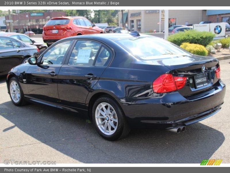 Monaco Blue Metallic / Beige 2010 BMW 3 Series 328i xDrive Sedan