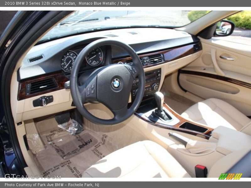 Monaco Blue Metallic / Beige 2010 BMW 3 Series 328i xDrive Sedan