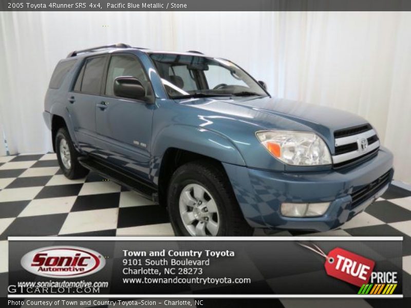 Pacific Blue Metallic / Stone 2005 Toyota 4Runner SR5 4x4