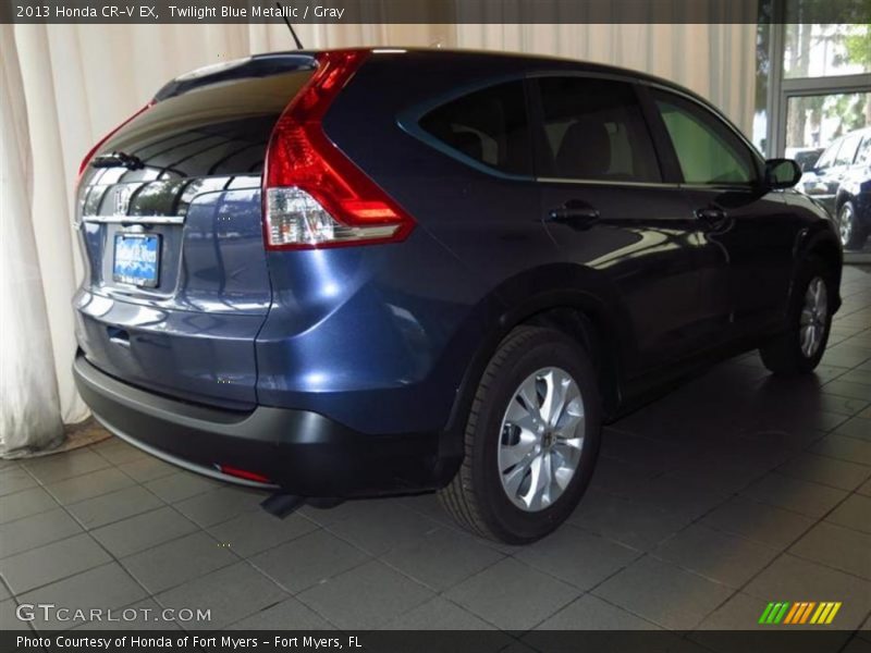 Twilight Blue Metallic / Gray 2013 Honda CR-V EX