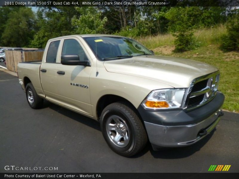 White Gold / Dark Slate Gray/Medium Graystone 2011 Dodge Ram 1500 ST Quad Cab 4x4