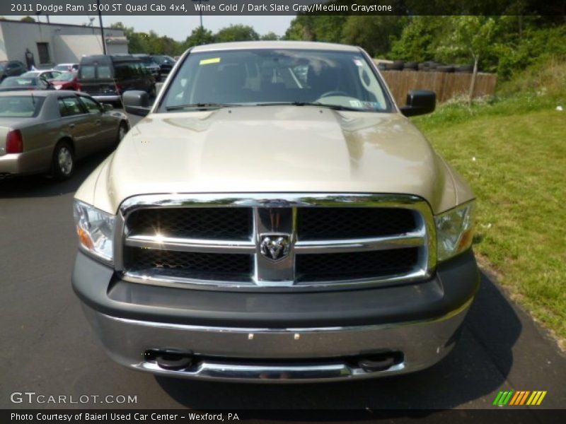 White Gold / Dark Slate Gray/Medium Graystone 2011 Dodge Ram 1500 ST Quad Cab 4x4