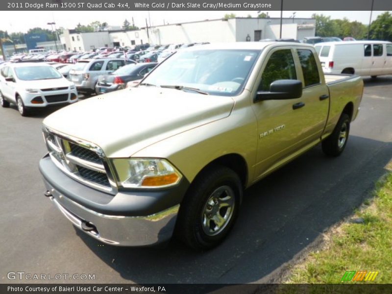 White Gold / Dark Slate Gray/Medium Graystone 2011 Dodge Ram 1500 ST Quad Cab 4x4