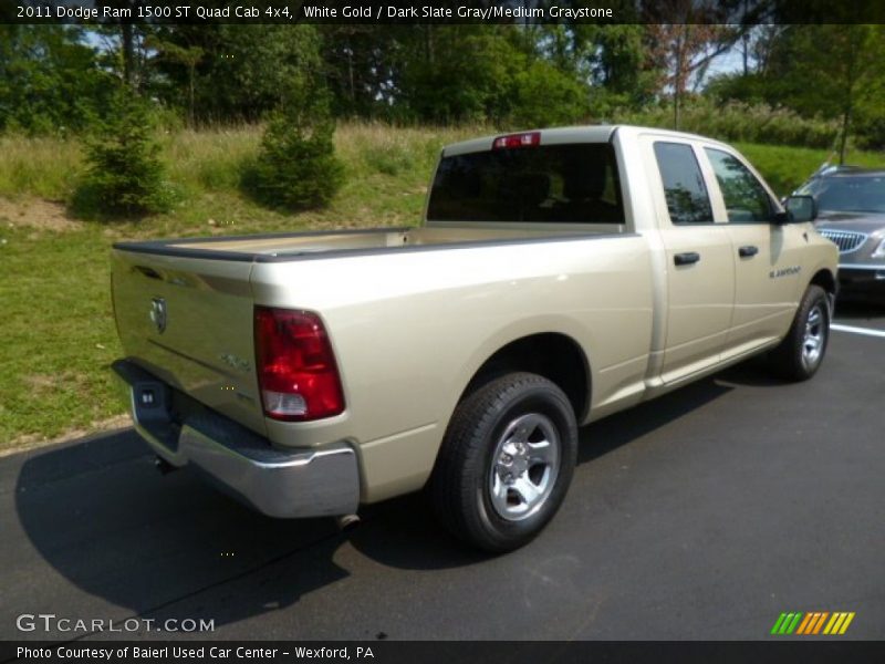 White Gold / Dark Slate Gray/Medium Graystone 2011 Dodge Ram 1500 ST Quad Cab 4x4