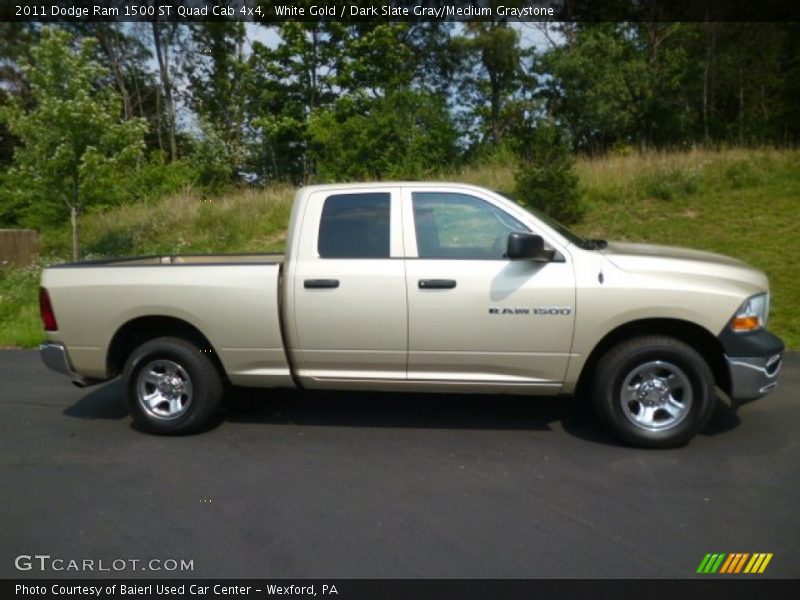 White Gold / Dark Slate Gray/Medium Graystone 2011 Dodge Ram 1500 ST Quad Cab 4x4
