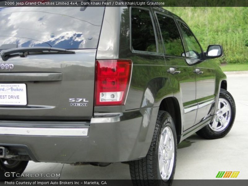 Dark Khaki Pearl / Dark Khaki/Light Graystone 2006 Jeep Grand Cherokee Limited 4x4