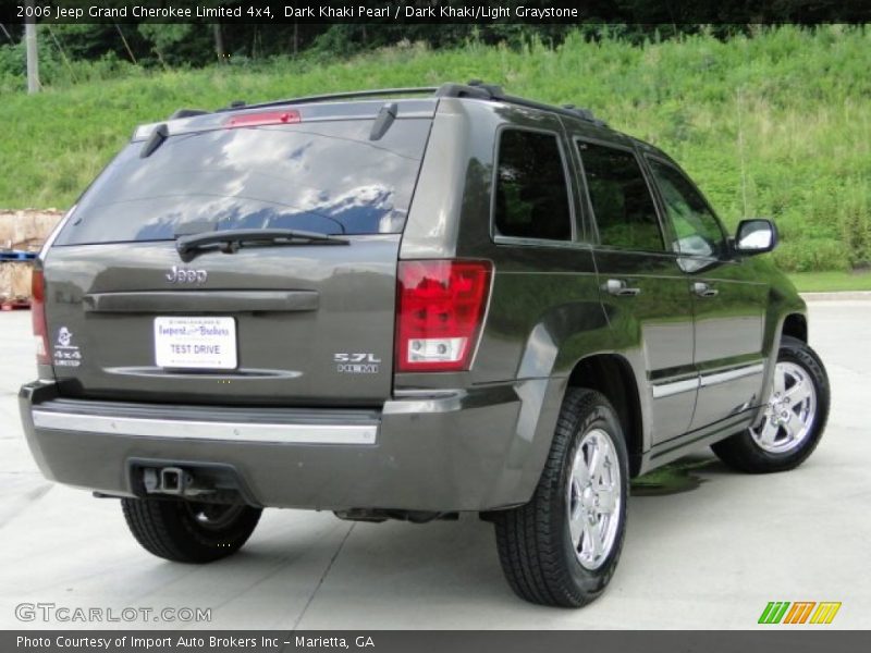 Dark Khaki Pearl / Dark Khaki/Light Graystone 2006 Jeep Grand Cherokee Limited 4x4