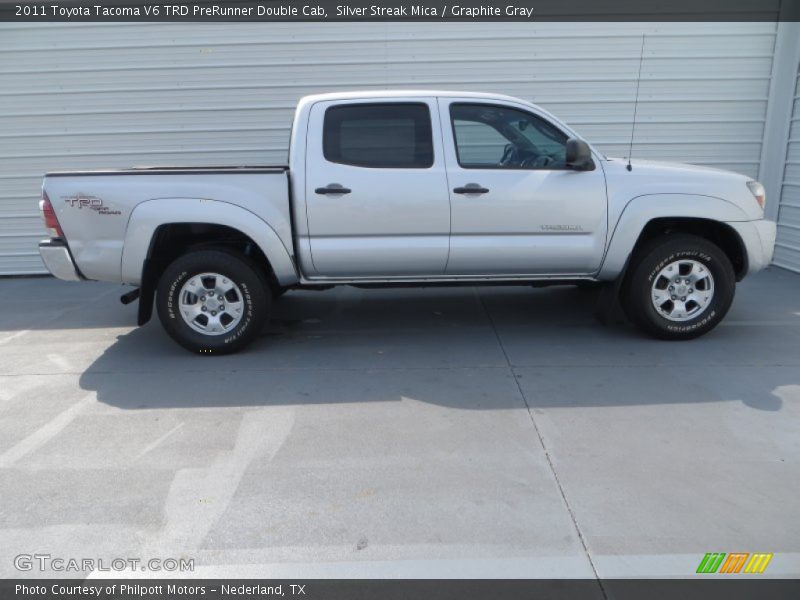 Silver Streak Mica / Graphite Gray 2011 Toyota Tacoma V6 TRD PreRunner Double Cab