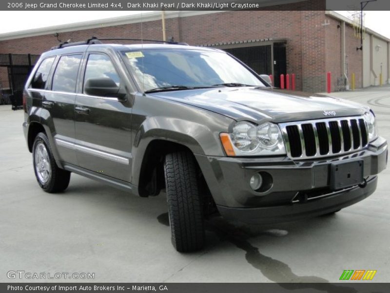 Dark Khaki Pearl / Dark Khaki/Light Graystone 2006 Jeep Grand Cherokee Limited 4x4