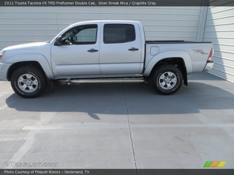 Silver Streak Mica / Graphite Gray 2011 Toyota Tacoma V6 TRD PreRunner Double Cab