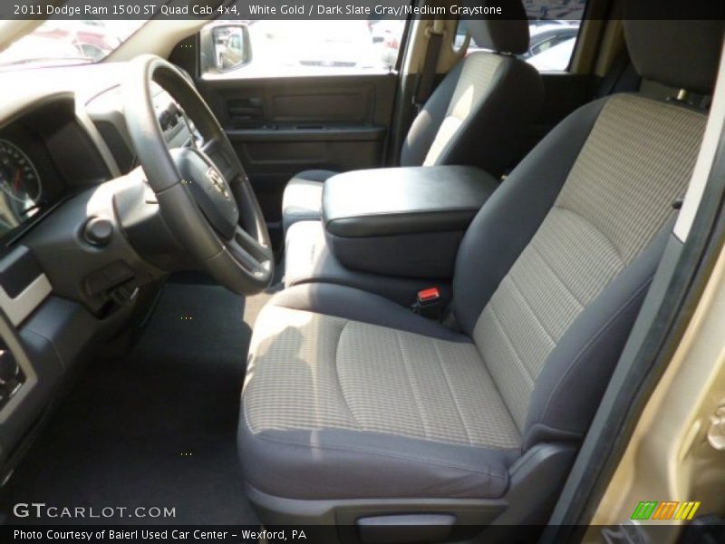 White Gold / Dark Slate Gray/Medium Graystone 2011 Dodge Ram 1500 ST Quad Cab 4x4